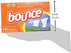Bounce Dryer Sheets, Outdoor Fresh, 480 Count | Static Control | Wrinkle Fighters | 2 Packs of 240