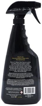 Marine 31 Mildew Stain Remover & Cleaner | Multi-Surface Cleaner for Boats, Marine, Bathroom & Patio | Removes Mildew & Stains | Powerful Formula | M31-370-20OZ | 20oz