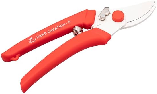 Pruning shears Made in JAPAN Garden Scissors Flower Shears SAKAGEN HAND CREATION P-180 (Red)