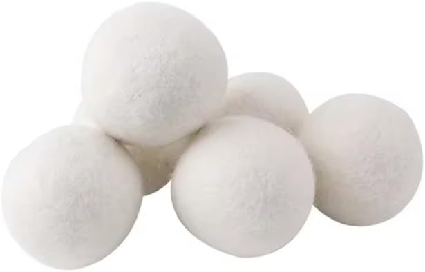 Wool Dryer Balls – Reusable Laundry Softener, Tumble Dryer Balls for Clothes, Eco-Friendly Washing Machine Accessories, Home Essentials