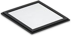 Earring Organizer Tray - 4 Stackable Trays with Lid -45 Slot Classic Jewelry Storage Display Case for Drawer or Dresser - Holder for Earring Ring or Necklace - Large Mirror - Black