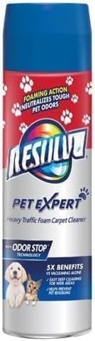 R'esolves Pet Expert High Traffic Carpet Cleaner Foam, 3X Pet Hair and Dirt Removal, 22oz, 1 Pack