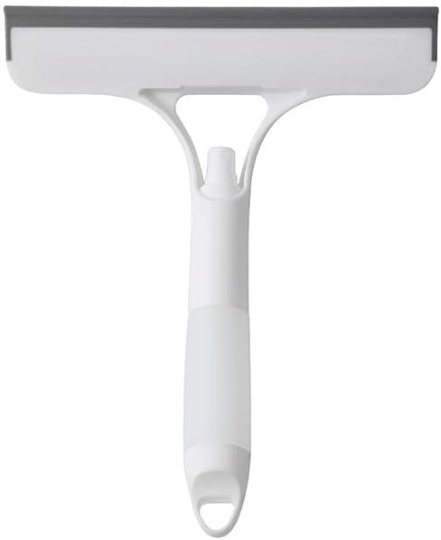 Shower Squeegee for Glass Doors 3 in 1 Spray Squeegee Window Squeegee Windshield Cleaner Tool Squeegee for Window Cleaning for Home Kitchen Car Windows (White)