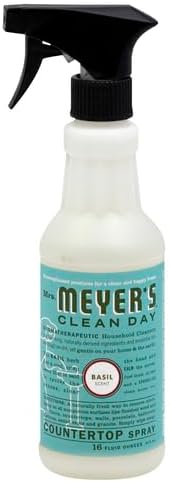 MRS. MEYER'S CLEAN DAY All-Purpose Cleaner Spray, Basil, 16 fl. oz (Pack of 2)