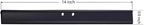 2PCS Replacement Silicon Rubber Squeegee Blade, 14 Inch (Black)