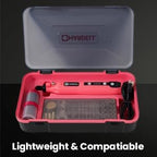 HARDELL Mini Cordless Rotary Tool, 5-Speed 3.7V Rechargeable Rotary Tool Kit with 129Accessories, USB Charging Multi-Purpose DIY Tool for Sanding, Polishing, Drilling, Engraving, Woodworking(Pink 129)