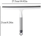 2PCS 10.8" Silicone Shower Scraper Cleaner Bathrooms Multi-Purpose Squeegee Glass Clean Floor Window Cleaning Tool Household Water Wiper Waterblade Drying Blade Car auto