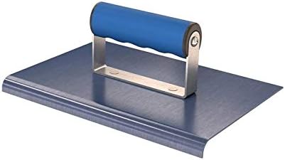 Bon 22-733 9-Inch by 6-Inch Blue Steel Sidewalk Edger with 3/8-Inch Radius and 1/2-Inch Lip with Comfort Grip Handle