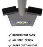 Gemplers Long Handle All-Steel Spade, Self-Sharpening Blade, Two Cushioned Footpads, 63" L