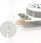 656ft (200m) Twist Ties, Garden Plant Ties with Cutter, Reusable Multifunctional Plant Ties, Fixing Vines Plant Support for Gardening Home Office(White)