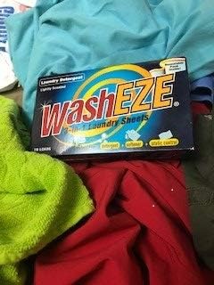 Washeze 3-in-1 Laundry Detergent Sheets 60 Loads Lightly Scented All in One Laundry Sheet - Great For Busy Moms More Convenient Than Pods Pacs Liquids or Powders