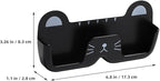 SEWACC 2pcs Cat Design Wall-Mounted Glasses Organizer Plastic Eyewear Storage Box with Hanging Holder for Sunglasses and Eyeglasses in Black and White, Suitable for Bedroom and Bathroom