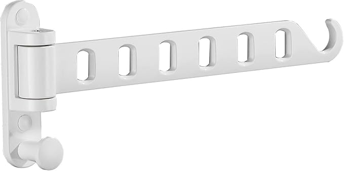 JOOM Laundry Drying Rack Wall Mounted Clothes Drying Rack Clothes Hanger -Coat Hanger Holder White