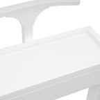 Clothing Rack, Wood Suit Clothes Stand with Drawer, Practical Freestanding Clothes Stand with Top Tray for Men, Women, Organizes Ties, Belts, Shoes, 22Ibs Capacity, Modern White