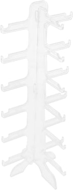 Toyvian Multi-Layer Sunglasses Display Stand with 6 Tiers Plastic Eyewear Organizer Rack Glasses Holder for Desktop Storage and Display