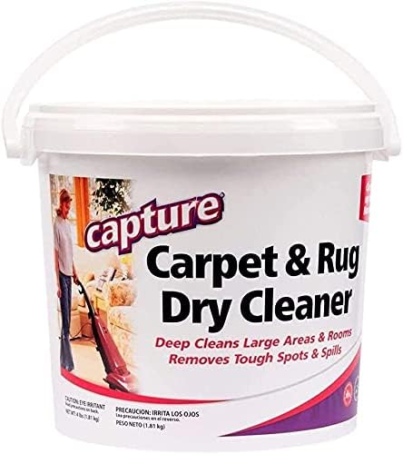 Capture Carpet & Rug Dry Cleaner w/Resealable lid (4 Pound) Pre-Mist Soil Release Carpet Cleaning Pre Spray (2 Pack) Bundle