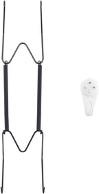 Plate Hangers for The Wall, Suitable for 9-11 inch Decorative Plate, Stainless Steel Wire Plate Holder with Wall Hooks and Rubber tip Protectors, Plate Hangers for Displaying Plates, Platter, Black