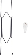 Bilillo Plate Hangers for The Wall, Suitable for 9''-11'' Decorative Plate,Invisible Heavy Duty Wire Plate Holder with Wall Hooks, Plate Hangers for Displaying Plates, Platter, Dish (Black)