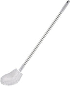 Stainless Steel Water Bucket Bottle Brush, Long Handle Scrubbing Brush, Bendable Brush Head Suitable for Cleaning 1 to 5 Gallon Buckets, 28 in (Gray)