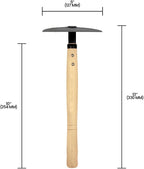 Zenport J6-14 Kusa-Kaki Half Moon Hoe, 5 Inch Blades, Beige - 12 Pack