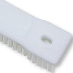 SPARTA Comfort Grip Scrub Brush Hand Brush for Bathroom, Kitchens, Countertop, Plastic, 8 Inches, White