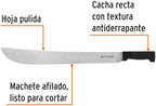 TRUPER T-460-20B Black Handle Machetes, Rivetless 20" (51cm)