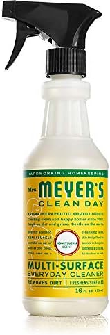 Mrs. Meyer Multi Surface Cleaner Variety Pack, Includes 1 Basil 1 Lavender 1 Lemon Verbena 1 Honeysuckle 1 Geranium 1 Rosemary. 6 ct.16 fl oz.