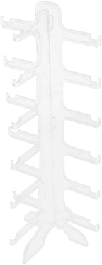 Hemobllo Multi-Layer Sunglass Stand Organizer 6-Tier Plastic Glasses Display Rack Holder for Desktop Eyewear Storage and Display in Home Or Office