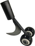 Curved Hook Weed Remover for Garden Patio Backyard Lawn Sidewalk Driveways Weeds Aluminum Alloy Manual Weeder Black