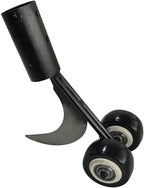 Curved Hook Weed Remover for Garden Patio Backyard Lawn Sidewalk Driveways Weeds Aluminum Alloy Manual Weeder Black