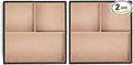 Jewelry Organizer Tray - Set of 2 - Stackable 6 Slots Jewelry Storage Trays - Display on Dresser or Drawer - Compatible with Other Glenor Trays - Black