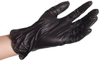 ForPro Disposable Vinyl Gloves, Black, Industrial Grade, Powder-Free, Latex-Free, Non-Sterile, Food Safe, 2.75 Mil. Palm, 3.9 Mil. Fingers, Large, 100-Count
