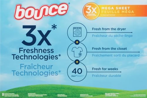 Bounce Dryer Sheets | Paradise Blossom | Anti-Static | 180 Sheets, Pack of 3