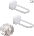 2 Pack Hanger Organizer Stacker Adhesive Foldable Clothes Hanger Holder Mini U Shaped Storage Stand Rack for Electric Dryer Closet Laundry Room Bathroom Washing Machine Organization