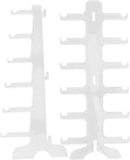Veemoon Multi-Layer Sunglass Display Rack Eyeglasses Stand Holder 6-Tier Plastic Eyewear Organizer for Home and Office Storage