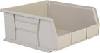 Hudson Exchange 11" x 11" x 5" (3 Pack) Plastic Stackable Storage Bin and Hanging Container, Stone