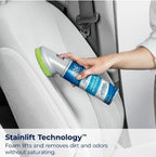 Woo-lite Carpet and Upholstery Foam Cleaner with Built-in Brush, Triple Action Stainlift Technology for Stairs, Fabrics, Pet Odors (1 Pack)