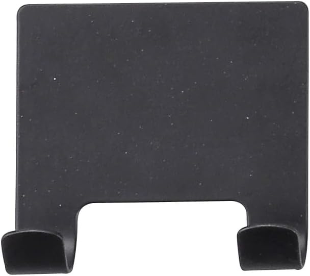 J&V TEXTILES All-Purpose Stainless Steel Shower Squeegee for Glass Doors with Adhesive Hooks, Squeegee for Shower Glass, Bathroom Household Cleaner Tool, 10 Inch (Black)