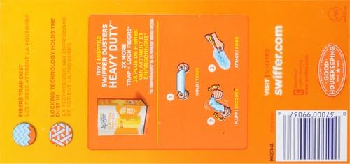 Swiffer Dusters Refill for Cleaning, Feather & Microfiber Duster Disposable Alternative, for Dusting Furniture, Blinds, Ceiling Fans, Walls, Helps Remove Allergens, Lavender, 18ct (Pack of 4)