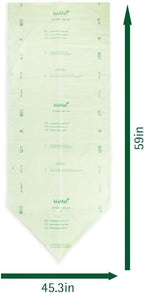 bioMat 64 Gallon Compostable Trash Bags, 10 Count, BPI ASTM D6400 Certified Large Compost Bags for Gargabe Bin