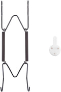 Plate Hangers for The Wall, Suitable for 6-8 inch Decorative Plate, Stainless Steel Wire Plate Holder with Wall Hooks and Rubber tip Protectors, Plate Hangers for Displaying Plates, Platter, Black