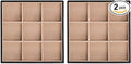 Jewelry Organizer Tray - Set of 2 - Stackable 18 Slots Jewelry Storage Trays - Display on Dresser or Drawer - Compatible with Other Glenor Trays - Black