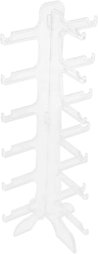 VICASKY Multi-Tier Glasses Rack Sunglasses Stand Holder 6-Layer Plastic Eyewear Organizer for Tabletop Display and Storage