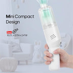Auloea Wireless Mini Car Vacuum Cleaner(400g) Portable Rechargeable,Handheld Vacuums, Mini but Mighty Dust Busters Cordless Rechargeable,Hand Held Vac for Car/Desk V06/white