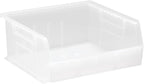 Hudson Exchange 11" x 11" x 5" Plastic Stackable Storage Bin and Hanging Container (Clear, 1 Pack)