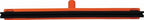 Vikan 77547 Squeegee,Fixed Head,Floor,24",PP/RB,Orange