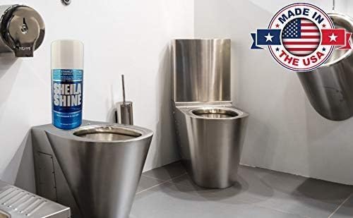 Sheila Shine Stainless Steel Polish & Cleaner | 10 Aerosol Spray Can| Protects Appliances from Fingerprints and Grease Marks | Residue & Streak Free |10 Oz Aerosol Can | Pack of 1