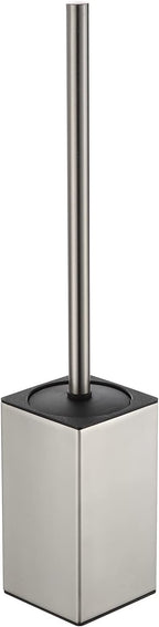 BGL Toilet Brush Holder Stainless Steel 304 Standing Brushed Nickel Square Toilet Bowl Brush for Bathroom Storage and Organization