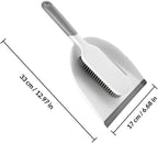 2 Pcs Multi-use Broom and Dustpan Set with Hard Bristles, Mini Cleaning Tools for Home and Kitchen Dust Removal, Practical Handheld Sweeping Accessories