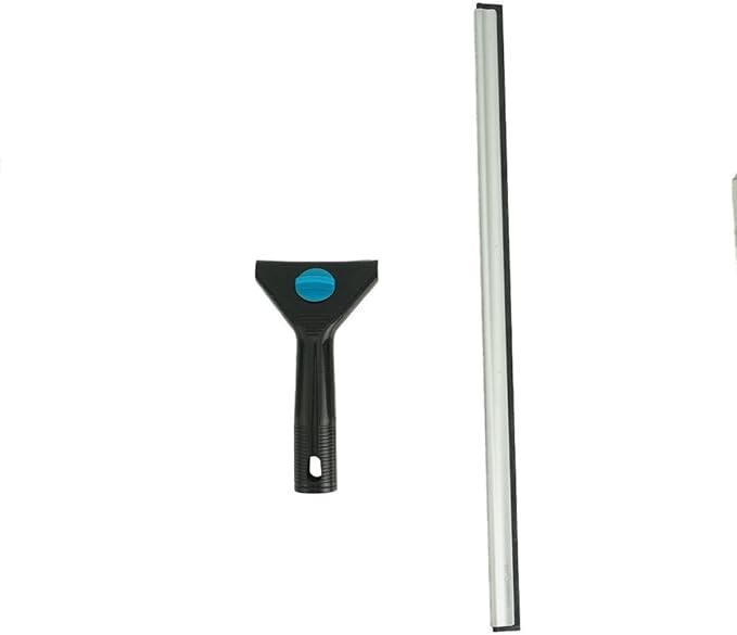 Moerman 18 Inch All Purpose Window Squeegee - Lightweight Durable Plastic Handle -Aluminum Channel with Streak Free Rubber - for Window Cleaning, Showers, and Mirrors